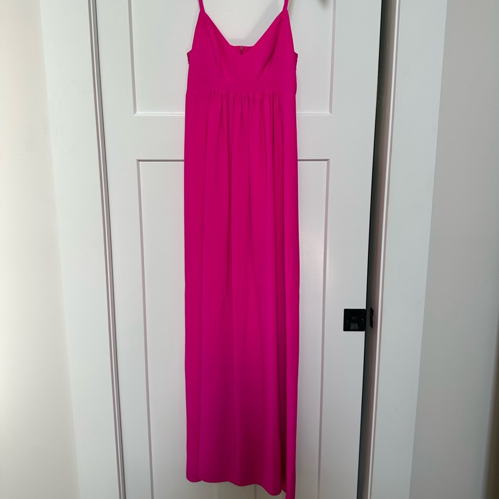Amanda Uprichard Hot Pink Maxi Dress
